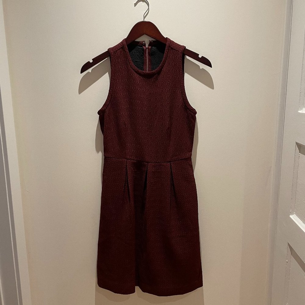 RW&Co Burgundy Fit and Flare Dress Size 0